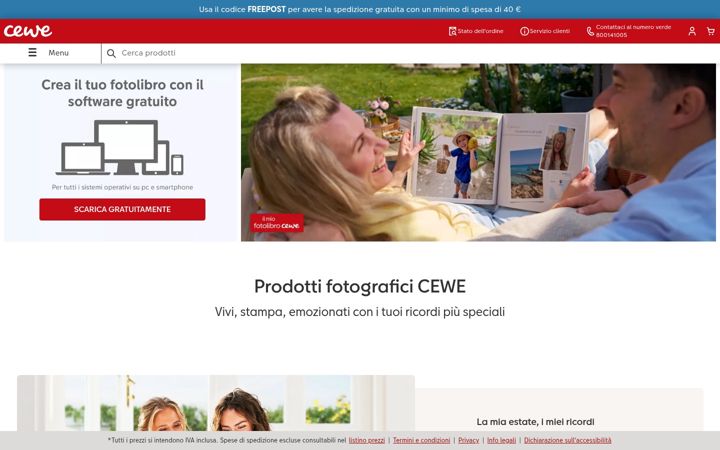 Screenshot of cewe.it