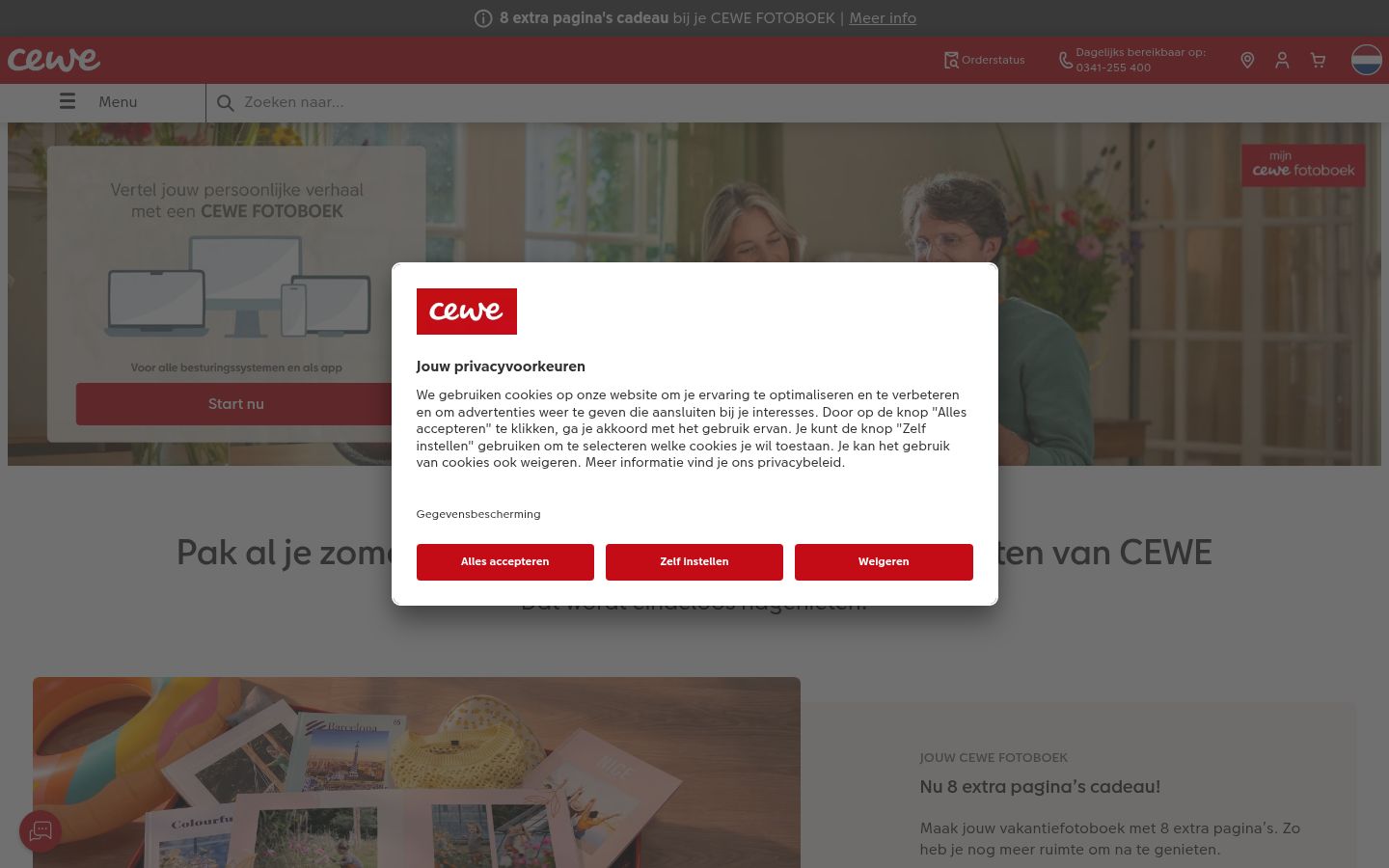 Sutikimo reklamjuostės, rodytos prieš bet kokią sąveiką, ekrano kopija