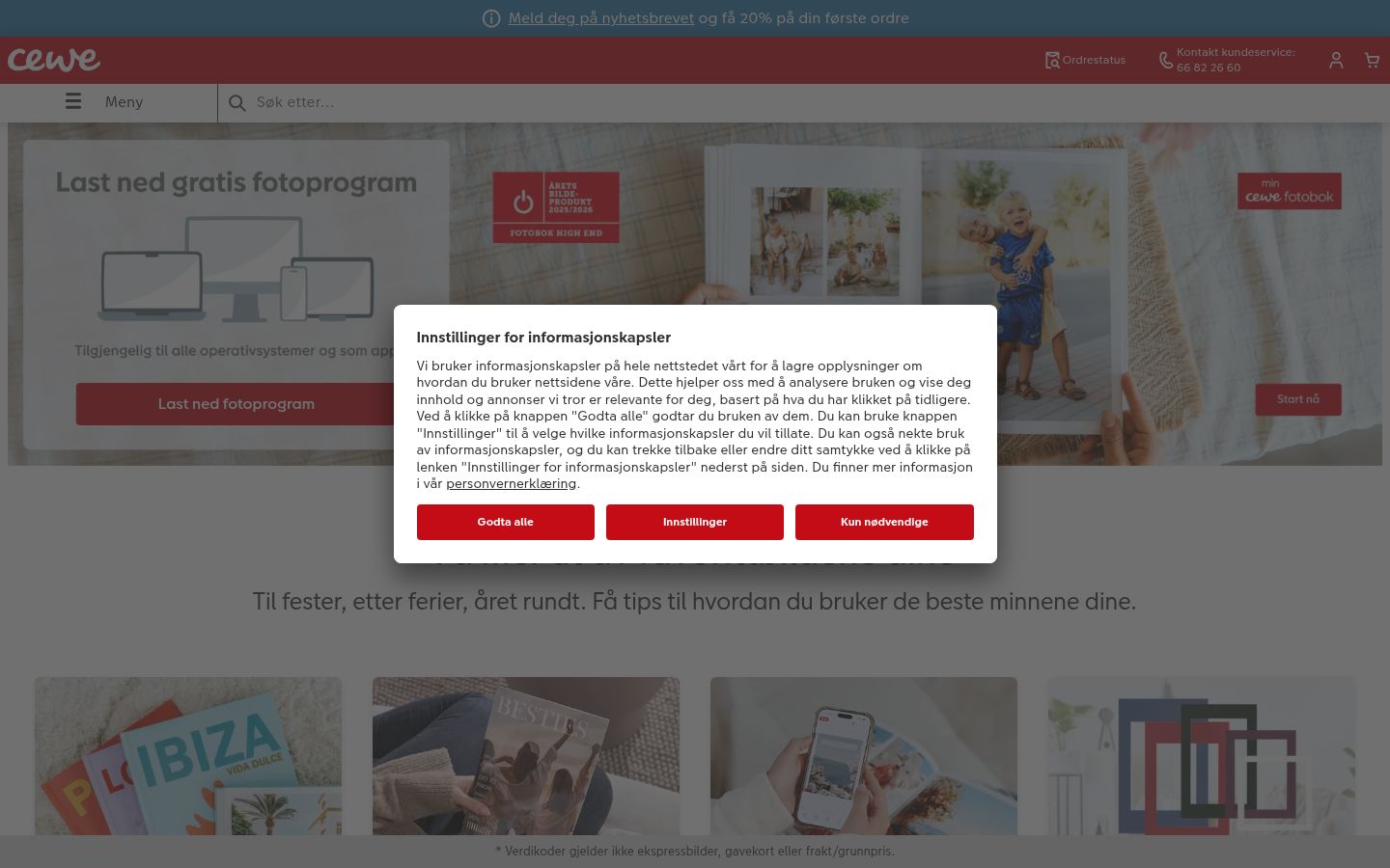 Sutikimo reklamjuostės, rodytos prieš bet kokią sąveiką, ekrano kopija