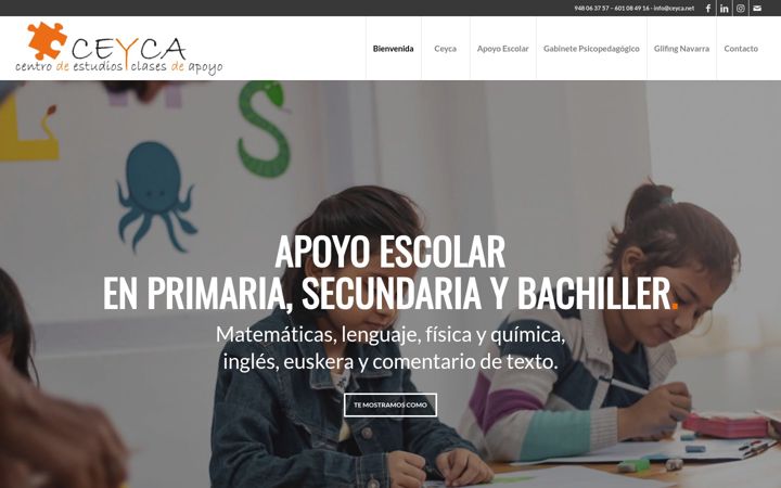 Screenshot of ceyca.es