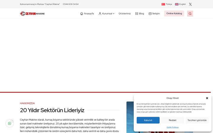 Screenshot του ceyhanmakine.com.tr