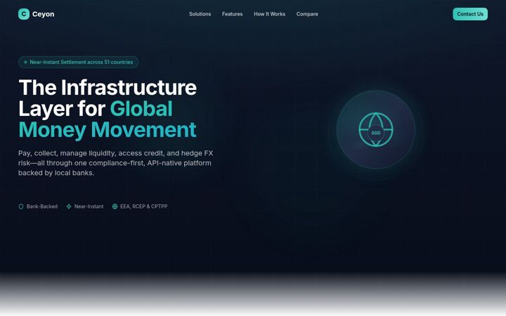 Snímek obrazovky ceyon.net