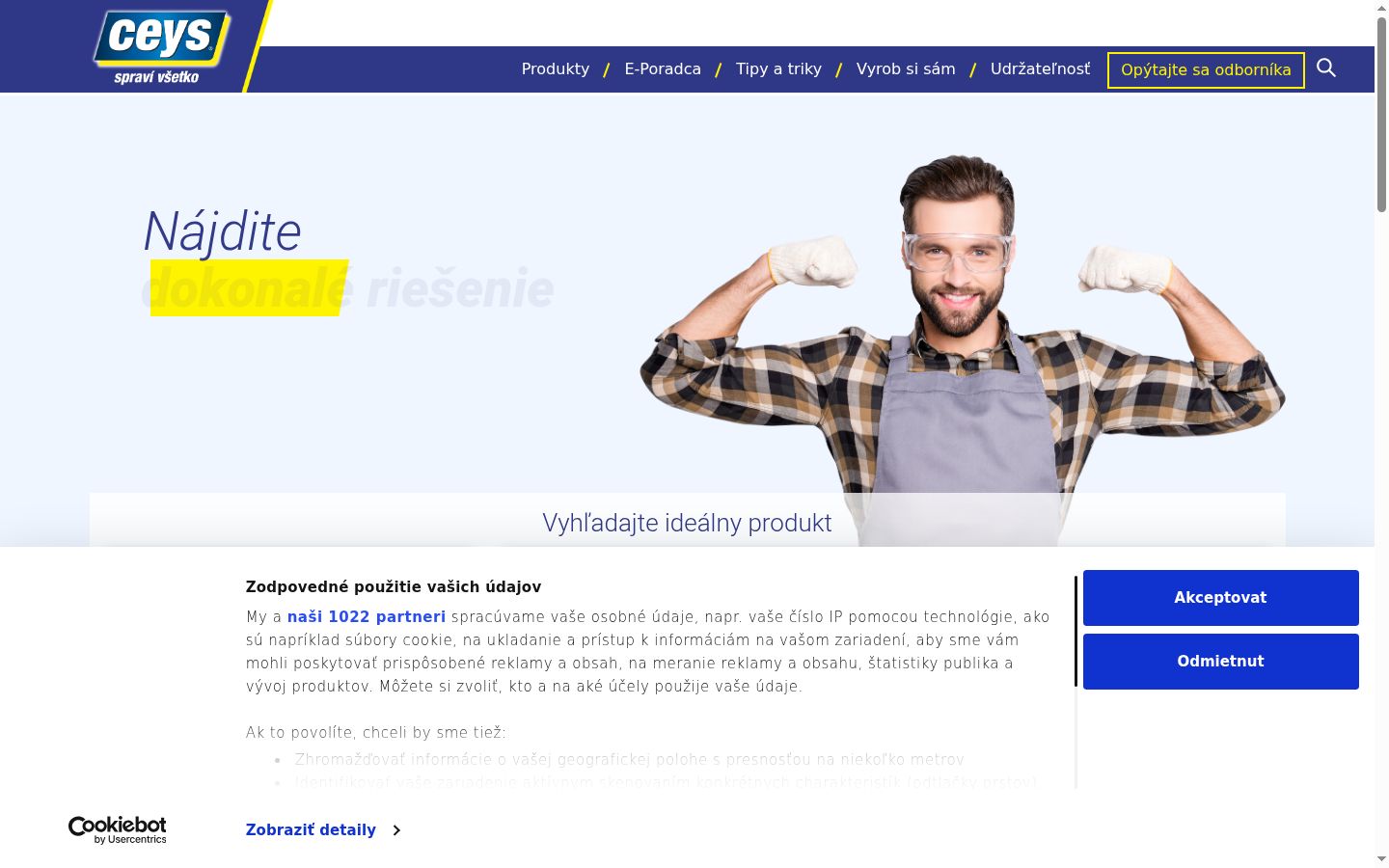 Screenshot tal-banner tal-kunsens muri qabel kwalunkwe interazzjoni