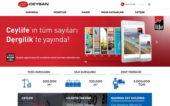 Screenshot του ceysan.biz.tr