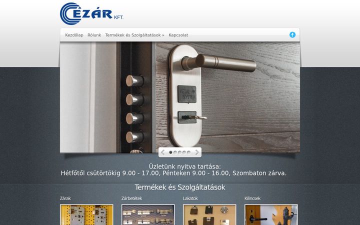Screenshot ta' cezar-miskolc.hu