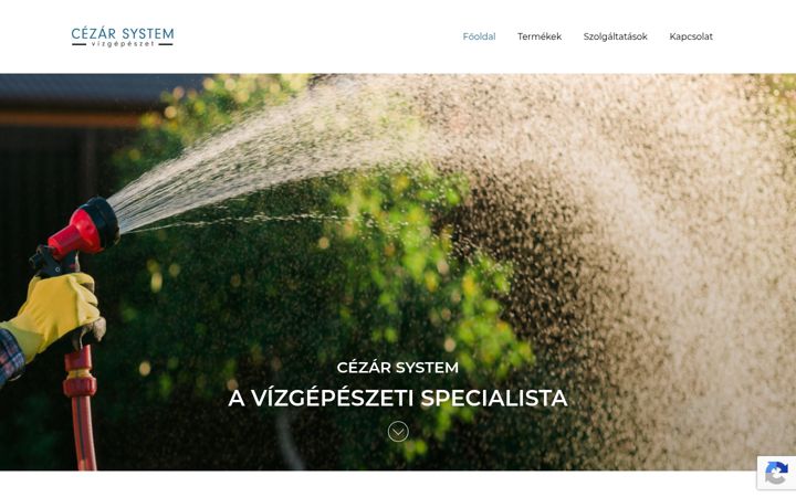 Screenshot ta' cezarsystem.hu