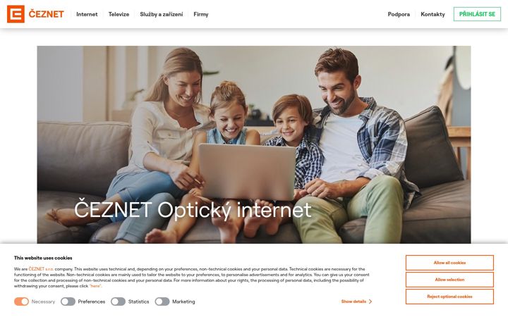 Екранна снимка на ceznet.cz