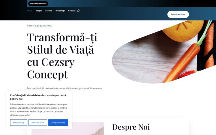 Captura de pantalla de cezsryconcept.ro