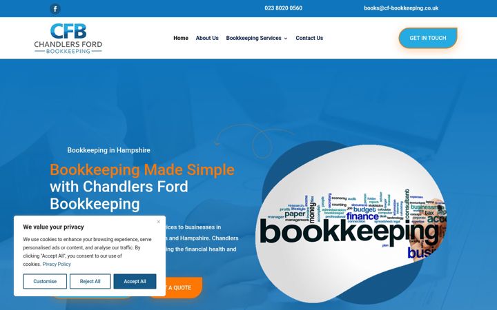 Skjámynd af cf-bookkeeping.co.uk