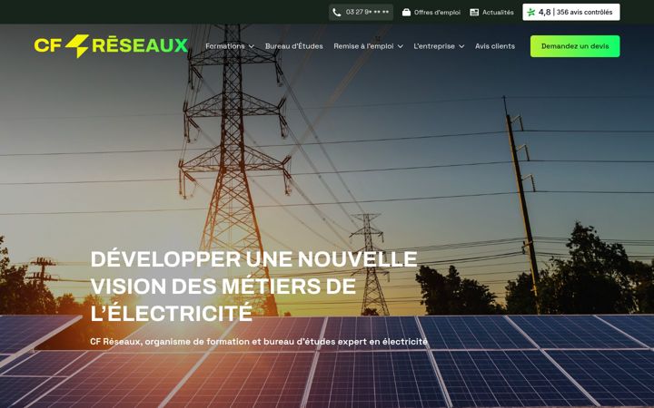 Snímek obrazovky cf-reseaux-avis.fr