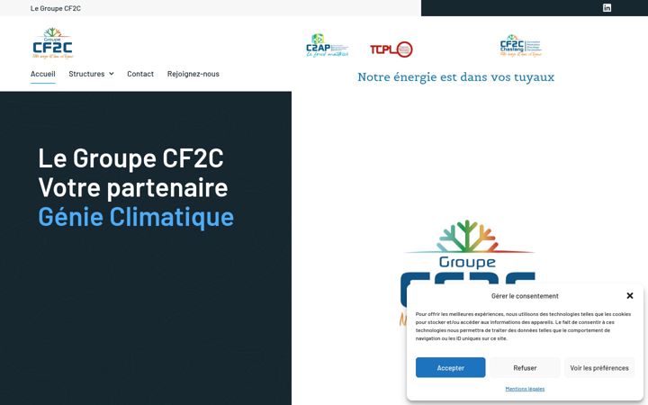 Snímek obrazovky cf2c-groupe.fr