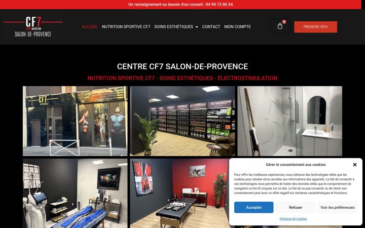 Snímek obrazovky cf7-salondeprovence.fr