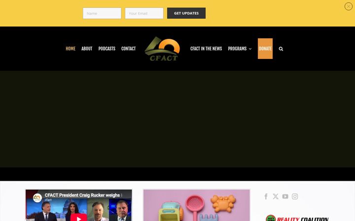 Screenshot of cfact.org