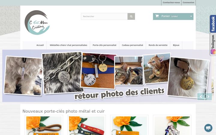 Screenshot του cfaitmaincreations.fr