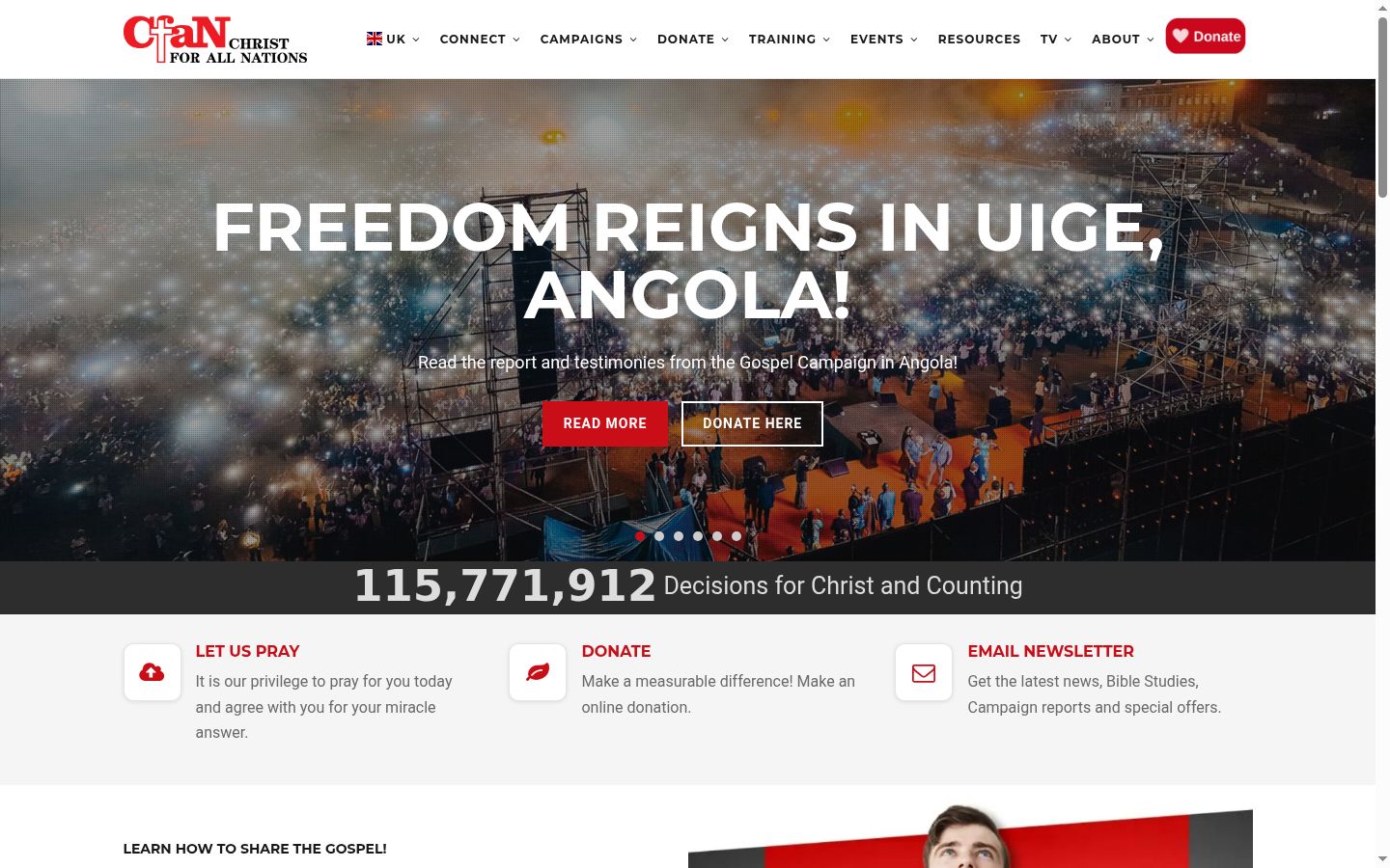 Screenshot des Einwilligungsbanners vor jeglicher Interaktion