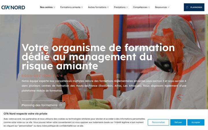 Screenshot του cfanord.fr
