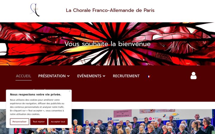 Screenshot του cfaparis.fr