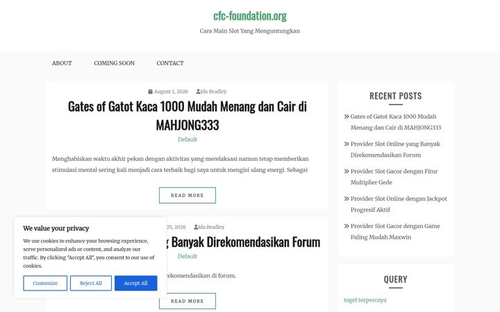 Captura de ecrã de cfc-foundation.org