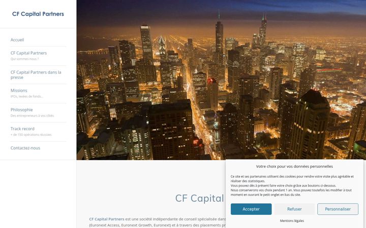 Screenshot of cfcapitalpartners.fr
