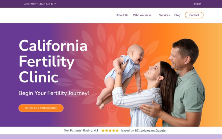 Screenshot of cfcfertility.com