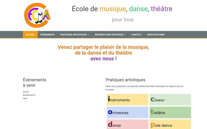 Screenshot of cfcma.fr