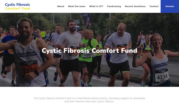 Screenshot van cfcomfort.co.uk