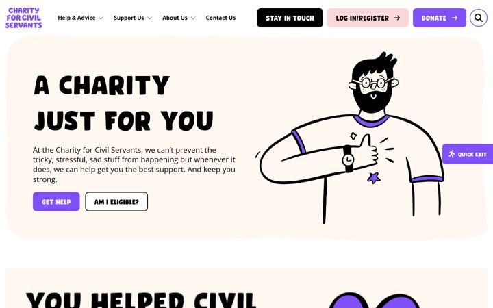 Screenshot van cfcs.org.uk