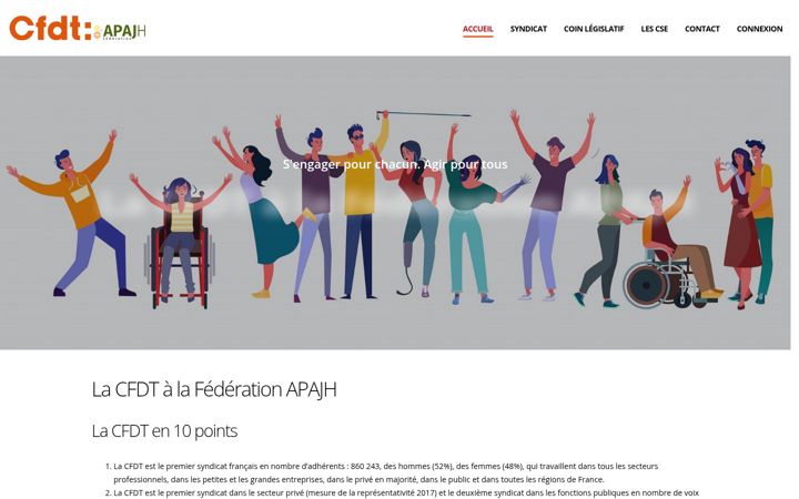 Captura de ecrã de cfdt-apajh.org