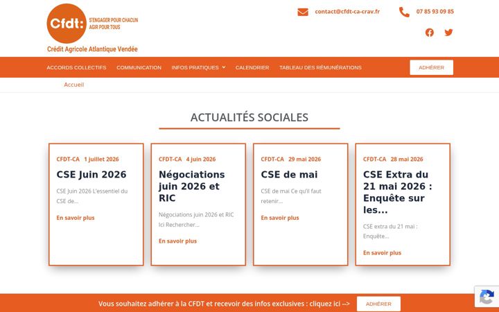 Screenshot of cfdt-ca-crav.fr