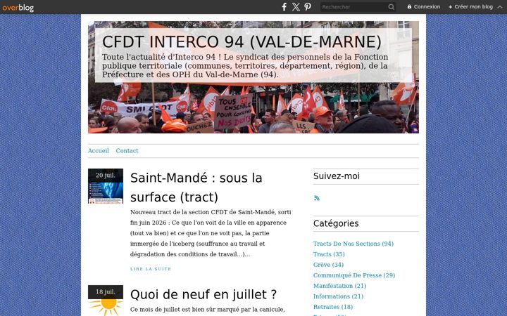Screenshot of cfdtinterco94.fr