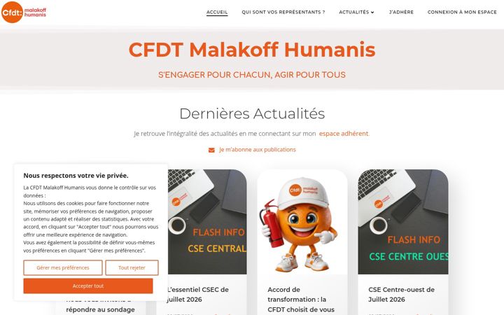 Screenshot of cfdtmh.fr