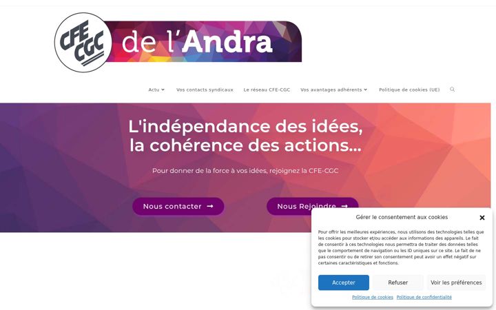 Screenshot of cfecgc-andra.fr