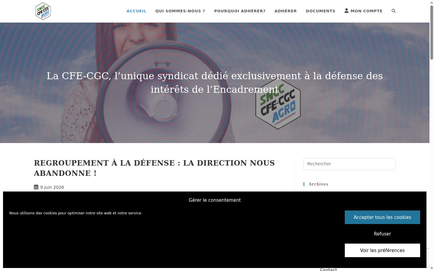 Screenshot tal-banner tal-kunsens muri qabel kwalunkwe interazzjoni