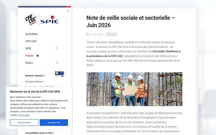 Screenshot of cfecgc-spie.fr