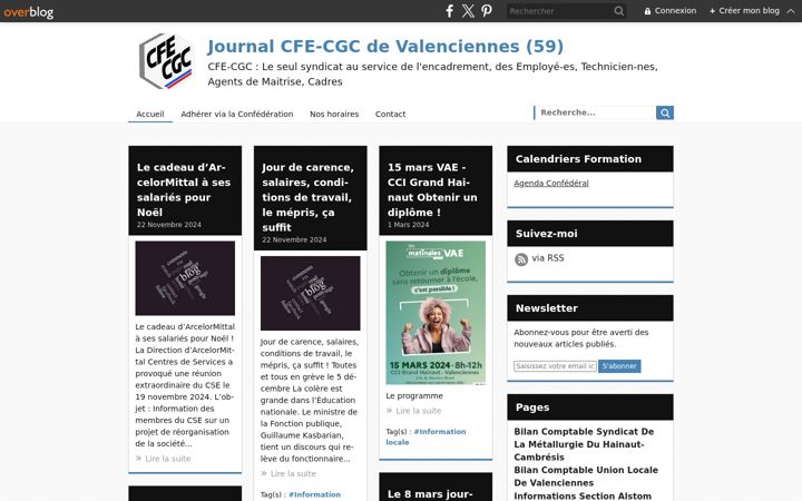 Snímek obrazovky cfecgc-valenciennes.org