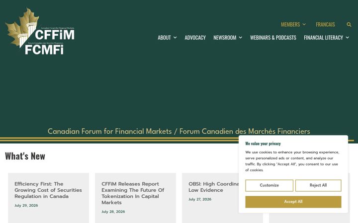 Ekraanipilt saidist cffim-fcmfi.ca