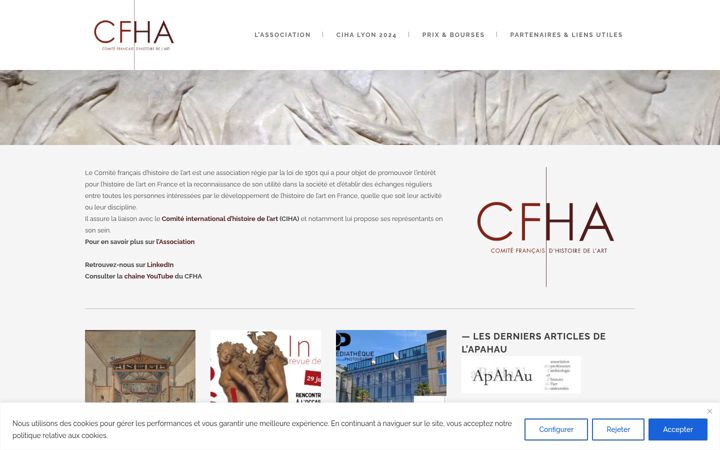 Screenshot of cfha-web.fr