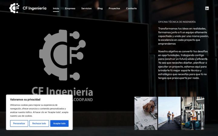 Screenshot of cfingenieria.es
