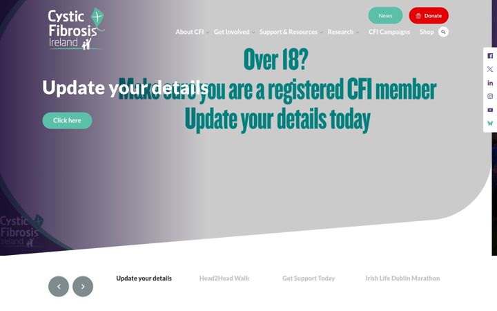 Screenshot ta' cfireland.ie