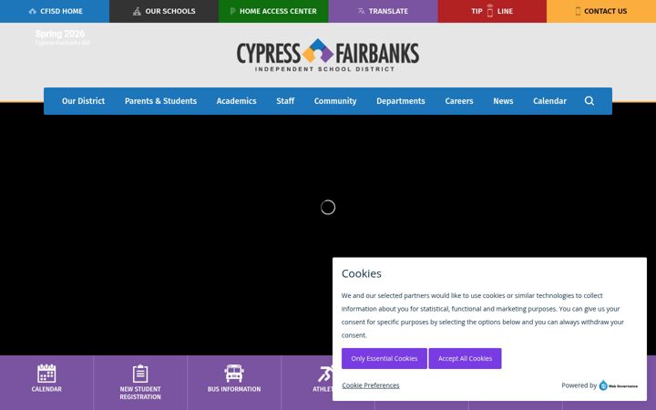 Screenshot of cfisd.net