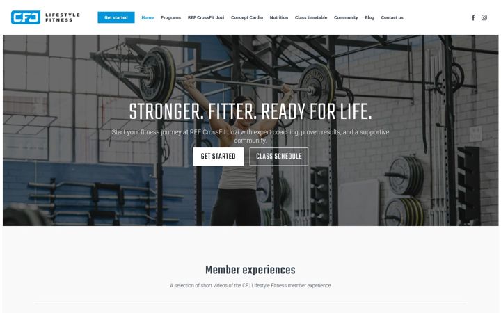 Képernyőkép: cfjlifestylefitness.co.za