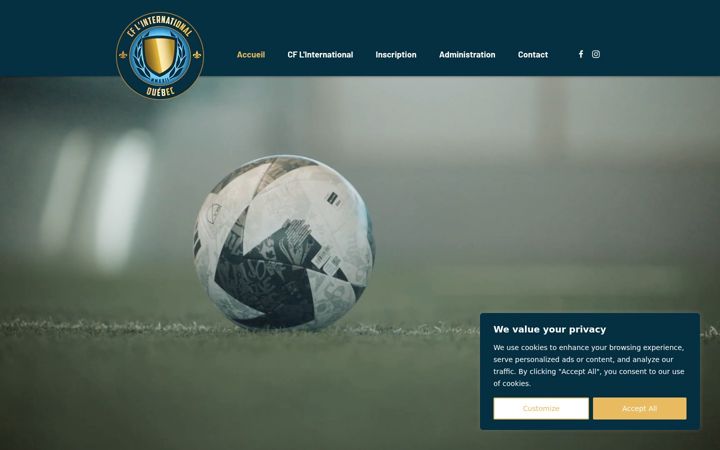 Ekraanipilt saidist cflinternational.ca