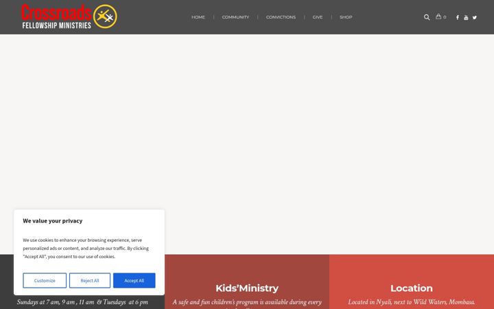 Screenshot of cfm.or.ke
