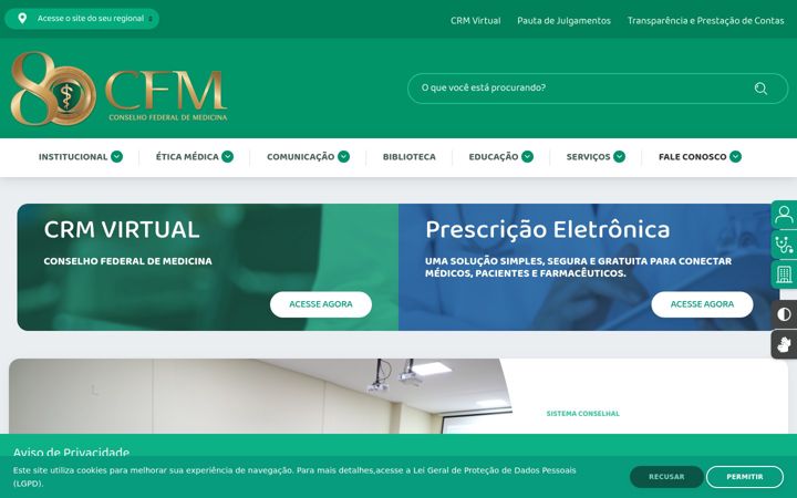 Zrzut ekranu cfm.org.br
