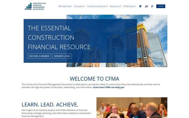 Screenshot ta' cfma.org