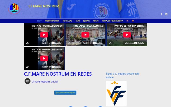 Capture d'écran de cfmarenostrum.es
