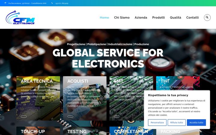 Screenshot of cfmelettronica.it