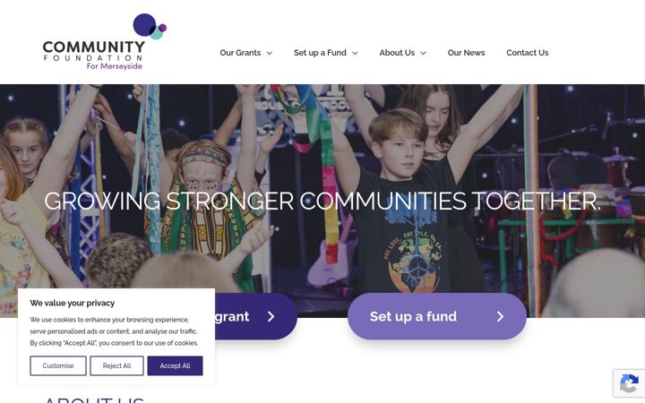 Screenshot van cfmerseyside.org.uk