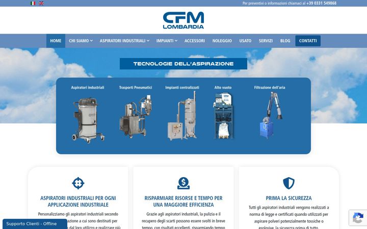 Captura de pantalla de cfmlombardia.it