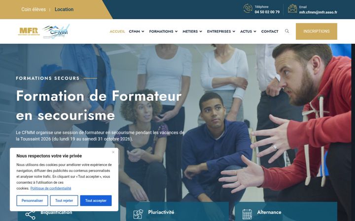 Screenshot of cfmm.fr